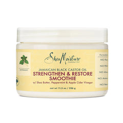 SheaMoisture Jamaican Black Castor Oil Strengthen & Restore Smoothie Cream for Unisex, 11.5 Ounce (Pack of 1)