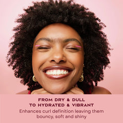 SheaMoisture Smoothie Curl Enhancing Cream Coconut and Hibiscus for Thick, Curly Hair Sulfate Free and Paraben Free 12 oz