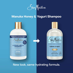 Shea Moisture Shampoo Hydrate and Repair for Damaged Hair with Manuka Honey and Shea Butter 13 oz