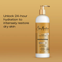 SheaMoisture Moisturizing Body Lotion with Raw Shea Butter, Argan Oil and Pro-Ceramides, Restoring Dry Skin, 24H Moisturizing 16 oz