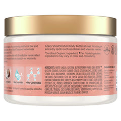 SheaMoisture Illuminating Body Butter with Coconut & Hibiscus, Niacinamide and Pro-Ceramides, Renewing Skin’s Natural Glow, 48H Moisturizing 11.5 oz,(Pack of 2)