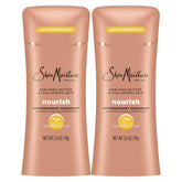 SheaMoisture Antiperspirant Deodorant Stick Moisturizing Raw Shea Butter & Hyaluronic Acid 2 Count for 48HR Sweat & Odor Protection with No Parabens & No Mineral Oil 2.6 oz