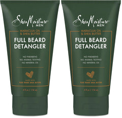 SheaMoisture Beard Conditioner,Full Beard Detangler for Full Beards,Maracuja Oil and Shea Butter,Paraben Free,4 oz,(Pack of 2)
