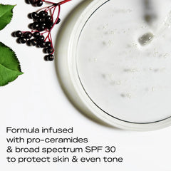 SheaMoisture Melanin Care Broad Spectrum SPF 30 Sunscreen Face Lotion Nourished & Radiant for Protection Against UV Rays & Even Tone, with Pro-Ceramides +Elderberry Complex, 3 oz