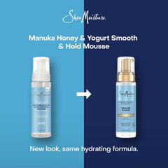SheaMoisture Manuka Honey & Yogurt Smooth & Hold Multi-Styling Hair Mousse for Nourishment 7.5 fl oz | Smooth, Multi-Styling, Nourishment