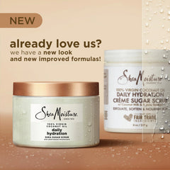SheaMoisture Shea Sugar Body Scrub For Nourish And Replenish Skin Virgin Coconut Oil Daily Hydrating Body Scrub With 24h Shea Moisture Nutrients 12 oz