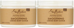 SheaMoisture Smoothing Body Scrub Manuka Honey To Reduce Rough Skin Exfoliating Body Scrub with Fair Trade Shea Butter 11.3 oz (Pack of 2)