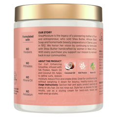 SheaMoisture Curl Enhancing Smoothie Hair Cream Coconut and Hibiscus for Thick, Curly Hair Sulfate Free and Paraben Free Curl Cream 20 oz