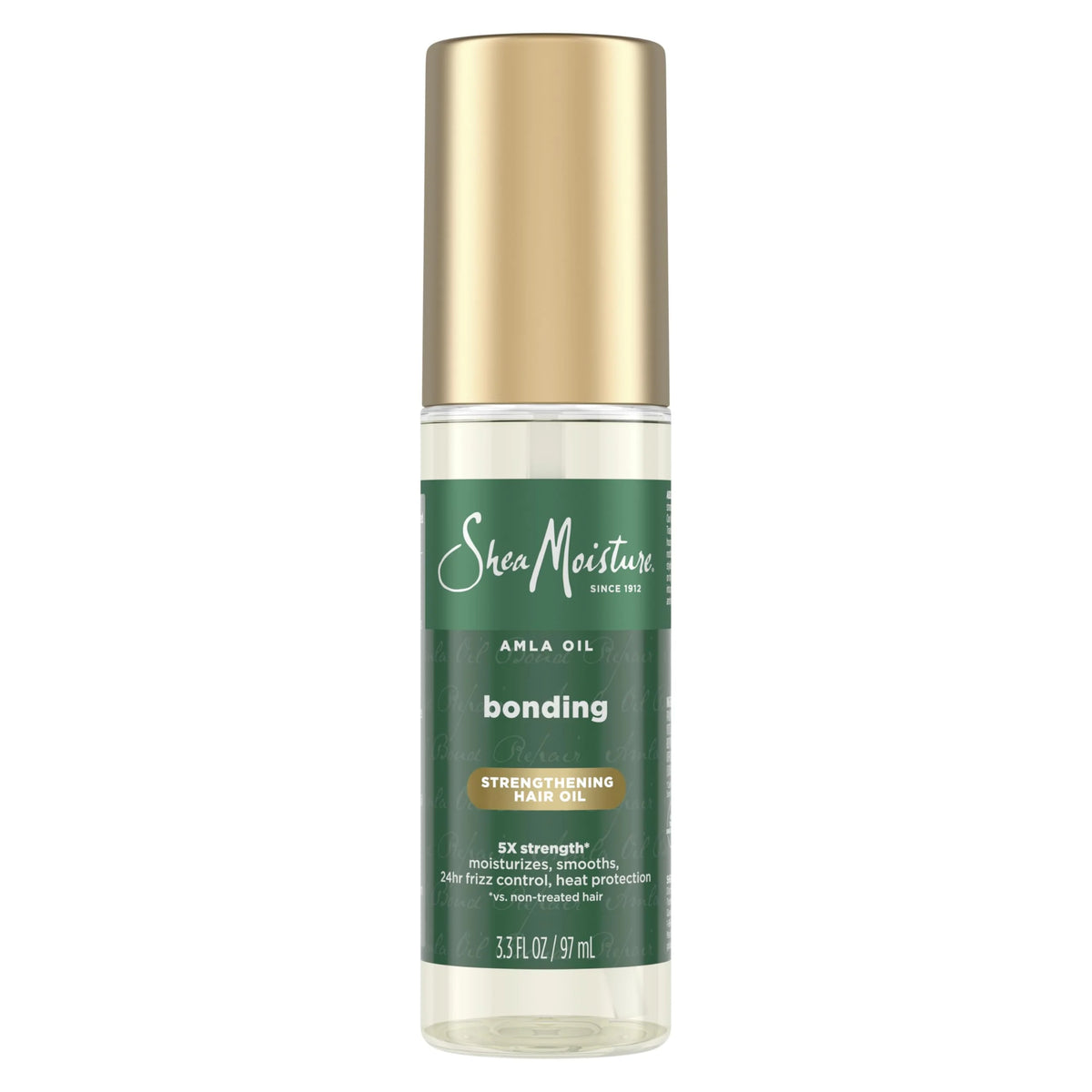 Shea Moisture Bonding Oil Amla Oil To Protect, Strengthen And Smooth Hair With Amla Oil And Fair-Trade Shea Butter With 5X Strength And 24-Hour Frizz & Humidity Control 3.3 Fl Oz