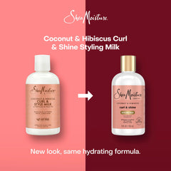 Coconut Hibiscus Curl Style Milk by Shea Moisture for Unisex - 8 oz Cream